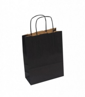 BOLSA PAPEL 18+08X24 KRAFT NEGRO