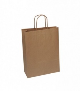 BOLSA PAPEL 24+10X22 KRAFT  LISO