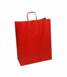 BOLSA PAPEL 32+14X40 KRAFT ROJO