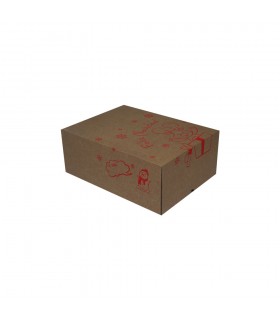 CAJA CARTON 30X22X12 RENO ROJO