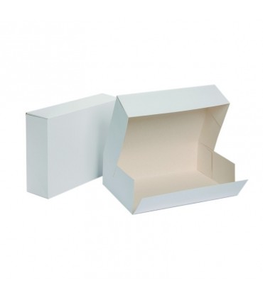 (X50) CAJA CUADRADA 32X32X10 BLANCA 4P