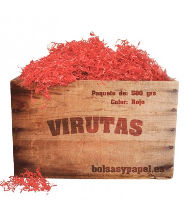 BOLSA VIRUTA CELOFAN (500 GR) ROJO