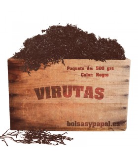 BOLSA VIRUTA CELOFAN (500 GR) NEGRO