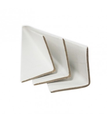 PAQUETE 54 CANTONERAS CARTON BLANCO 35X35X3X2100MM